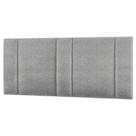 Cabeceira Estofada Iluminação Led Glow Cama Queen Size 160cm Linho Cinza