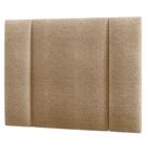 Cabeceira Estofada Iluminação Led Glow Cama Solteiro 90 Cm Bouclé Bege