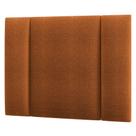 Cabeceira Estofada Iluminação Led Glow Cama Solteiro 90 Cm Bouclé Terracota