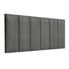 Cabeceira Estofada Imperial modular Cama Box Queen 160 cm Cinza