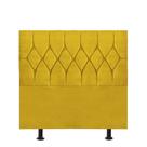 Cabeceira Estofada Istambul Capitonê 100cm Solteiro Box Quarto material sintético Amarelo - Gat Magazine