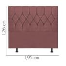 Cabeceira Estofada Istambul Capitonê 195cm King Size Box Quarto Suede Rose Gold - Gat Magazine