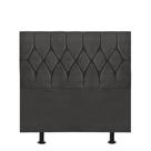 Cabeceira Estofada Istambul Capitonê 90cm Solteiro Box Quarto Suede Cinza Escuro Grafite - Ahazzo Móveis Cabeceira Estofada Istambul Capitonê 90cm Solteiro Box Quarto Suede Cinza Escuro Grafite - Ahazzo Móveis
