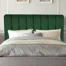 Cabeceira Estofada Kiara 140cm Casal Box Quarto Suede Verde - Ahazzo Móveis