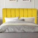 Cabeceira Estofada Kiara 160cm Queen Size Box Quarto material sintético Amarelo - Ahazzo Móveis