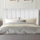 Cabeceira Estofada Kiara 195cm King Size Box Quarto material sintético Branco - Ahazzo Móveis
