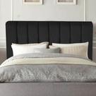 Cabeceira Estofada Kiara 195cm King Size Box Quarto material sintético Preto - Ahazzo Móveis