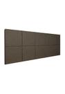 Cabeceira Estofada King 10 Blocos Não é Segredo Linho Marrom Claro 195x60 Cabeceira Estofada King 10 Blocos Não é Segredo Linho Marrom Claro 195x60