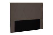 Cabeceira estofada king 195cm aquilla marrom