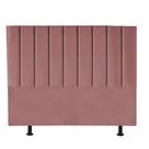 Cabeceira Estofada King 195CM Cora Suede Rosê - D A DECOR