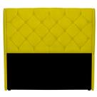 Cabeceira Estofada King 195cm Izza Suede Amarelo Cabeceira Estofada King 195cm Izza Suede Amarelo