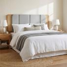 Cabeceira Estofada King 2,28m com Tela Natural Detalhe em Palha Dalla Costa 100% MDF