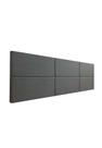 Cabeceira Estofada King 6 Blocos Não é Segredo Suede Animale Cinza 195x60 Cabeceira Estofada King 6 Blocos Não é Segredo Suede Animale Cinza 195x60