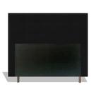 Cabeceira Estofada Lia 140 cm Para Cama Box Quarto Casal MV Estofados Suede Preto