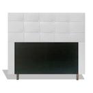 Cabeceira Estofada Lia 160 cm Para Cama Box Quarto Queen Size MV Estofados Sintético Branco