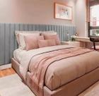 Cabeceira Estofada Madri 340x110cm Painel Kasabela Interiores 17 Módulos Cabeceira Estofada Madri 340x110cm Painel Kasabela Interiores 17 Módulos