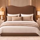 Cabeceira Estofada Medelym Casal material sintético PU Premium 90cm