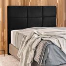 Cabeceira Estofada Milena 1,60 Solteiro Veludo Star Confort