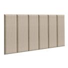Cabeceira Estofada Modular Kit 6 Peças para Camas de Solteiro Madesa