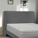 Cabeceira Estofada Montreal 205cm Cama Box King Size Bouclê