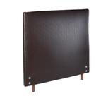 Cabeceira Estofada P/ Cama Box Solteirão 101cm Marrom Trama