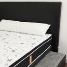 Cabeceira Estofada P/ Cama Box Solteiro 92cm Preto Trama