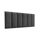 Cabeceira Estofada Painel de Parede Cama Box Casal Quarto Tecido Linho Suede Módulada Almofadada Encosto Travesseiro Júlia 1.40m e 1.60m