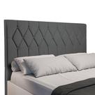 Cabeceira Estofada Para Cama Box Casal Miami De 1,40m Suede