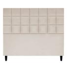 Cabeceira Estofada Para Cama Box De Casal Florem Suede 140 cm