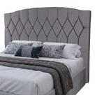 Cabeceira Estofada Para Cama Box Queen Belize De 1,60m Cinza Cabeceira Estofada Para Cama Box Queen Belize De 1,60m Cinza
