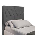 Cabeceira Estofada Para Cama Box Solteiro Miami 0,88m Suede