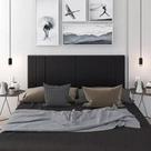 Cabeceira Estofada Para Cama Casal 140 cm Box Suede
