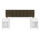 Cabeceira Estofada Para Cama Queen Dubai Com Led Bra/mar- M. Arapongas