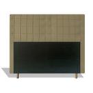 Cabeceira Estofada Paris 160 cm Para Cama Box Quarto Queen Size MV Estofados Suede Bege