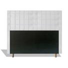 Cabeceira Estofada Paris 195 cm Para Cama Box Quarto King Size MV Estofados Sintético Branco Cabeceira Estofada Paris 195 cm Para Cama Box Quarto King Size MV Estofados Sintético Branco