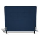 Cabeceira Estofada Pérola 160 cm Para Cama Box Quarto Queen Size MV Estofados Suede Azul Marinho