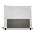 Cabeceira Estofada Portugal 140 cm Para Cama Box Quarto Casal MV Estofados Sintético Branco Cabeceira Estofada Portugal 140 cm Para Cama Box Quarto Casal MV Estofados Sintético Branco