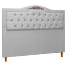 Cabeceira Estofada Provençal 140cm para Cama Box Casal Linho Cabeceira Estofada Provençal 140cm para Cama Box Casal Linho