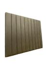Cabeceira Estofada Queen 10 Blocos Não é Segredo Suede Liso Marrom Claro 160x120