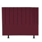 Cabeceira Estofada Queen 160CM Cora Suede Bordo - D A DECOR