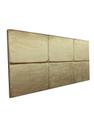 Cabeceira Estofada Queen 6 Blocos Não é Segredo Veludo Cristal Bege 160x60 Cabeceira Estofada Queen 6 Blocos Não é Segredo Veludo Cristal Bege 160x60