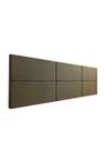 Cabeceira Estofada Queen 6 Blocos Não é Segredo Veludo Marrom Escuro 160x60 Cabeceira Estofada Queen 6 Blocos Não é Segredo Veludo Marrom Escuro 160x60