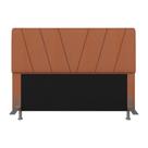 Cabeceira Estofada Queen Bragança Suede Terracota - Móveis Arapongas