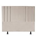 Cabeceira Estofada Queen Grécia 160cm Suede Bege