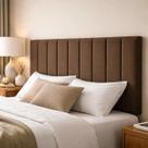 Cabeceira Estofada Queen Vertically 160x60cm Cor Marrom - Com Materiais de Alta Qualidade