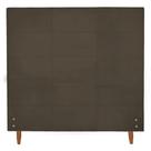 Cabeceira Estofada Raissa para Cama Box de Solteiro Suede Marrom 100cm JBF Cabeceira Estofada Raissa para Cama Box de Solteiro Suede Marrom 100cm JBF
