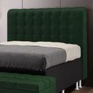 Cabeceira Estofada Rana 195 para Cama King Sued Verde Aradecor