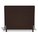 Cabeceira Estofada Rubi 195 cm Para Cama Box Quarto King Size MV Estofados Suede Marrom