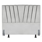 Cabeceira Estofada Solteirão 100 Cm Ludmilla Em material sintético E Frame Cinza