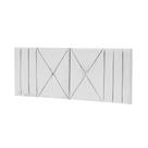 Cabeceira Estofada Solteiro 0,90cm Branco material sintético Tóquio Quarto Decoração Lisa